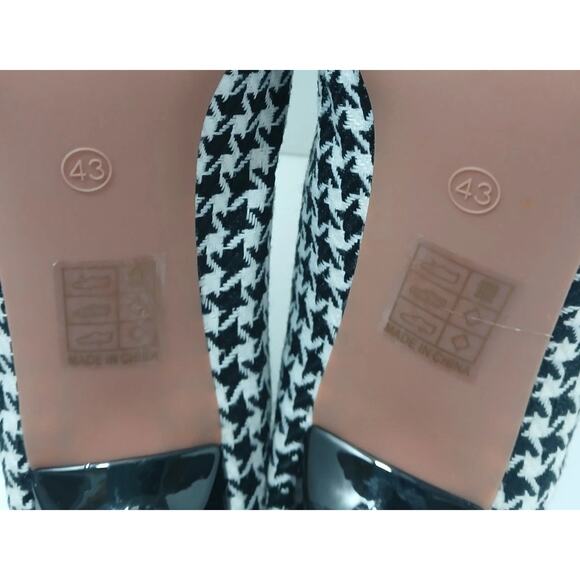 Houndstooth Pump Shoe Size 11 /EU 43 High Heel Preppy Office Academia - Picture 6 of 7